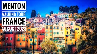 Menton France Walking Tour  2023 4KUHD [upl. by Areehs389]