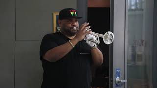 Rashawn Ross Testing out 180S37 Trumpets at Bach [upl. by Uos]