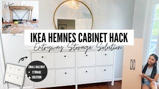 IKEA HEMNES SHOE CABINET HACK I SHOE STORAGE IDEAS I ENTRYWAY MAKEOVER PT1 [upl. by Drucill]