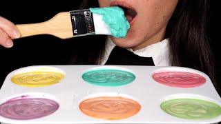 ASMR Edible Paint  Very Soft amp Relaxing Sounds No Talking [upl. by Odnanreh138]