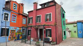 Live Walking in Burano Venice the island of colors and lace [upl. by Anelaj]