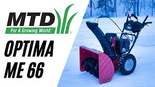 MTD Optima ME 66 Snøfreser  Kraftig Maskin Med 277cc Motor og 8HK NO [upl. by Munroe]