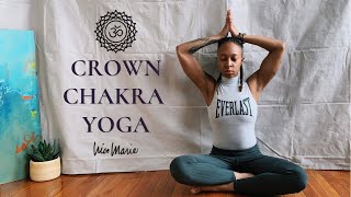 🟣 25 Minute Crown Chakra Yoga  Higher Self SpiritualUniversal Connection 🟣 [upl. by Yrac468]