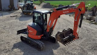 Mini pelle kubota u484 toute neuve 🤩🚜 [upl. by Ceil824]