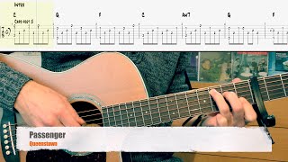 Queenstown  Passenger Guitar TAB [upl. by Massab]