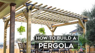 How To Build A Pergola EASY [upl. by Atiuqan]