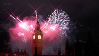 London Fireworks 2012 in full HD  New Year Live  BBC [upl. by Otreblasiul948]