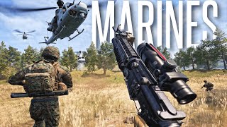 AMPHIBIOUS MARINE UPDATE  Squad 100 Player Warfare Gameplay [upl. by Saiasi]