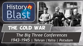 The Big Three Conferences  Tehran Yalta Potsdam  WW2 Ends Cold War Begins [upl. by Aliehc]