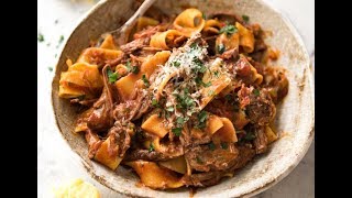 Slow Cooked Shredded Beef Ragu with Pappardelle [upl. by Riggins]