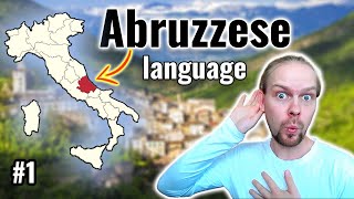 Abruzzese Dialect  Can Catalan French Spanish and Latin speakers understand it  1 [upl. by Phina]