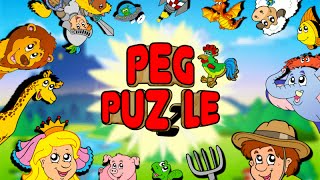 Peg Puzzle Shape Puzzles for Kids  App Gameplay Video [upl. by Nyvets]