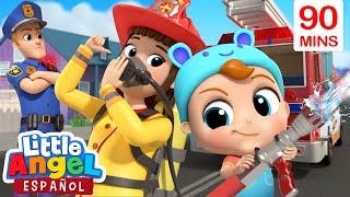 ¿Bombero o Policía 👮👨‍🚒  Canciones Infantiles de Bebé Juan  Little Angel Español [upl. by Gifferd]