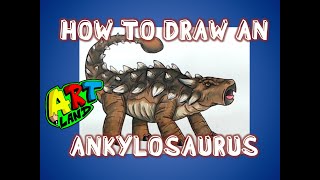 How to Draw an ANKYLOSAURUS [upl. by Atalayah]