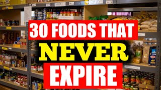 30 Foods To STOCKPILE That NEVER EXPIRE [upl. by Esimorp]