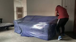 How to Move Furniture How to Properly Wrap a Couch or Sofa [upl. by Annahsit]