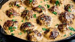 How to make Swedish Meatballs  Homemade Ikea Meatballs [upl. by Asimaj785]