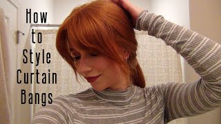 How to Style Curtain Bangs [upl. by Bibbie]