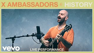 X Ambassadors  quotHistoryquot Live Performance  Vevo [upl. by Hendel]