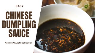 Easy Chinese Dumpling Sauce Recipe [upl. by Phipps]