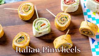 Italian Pinwheels  Easy amp Delicious Party Appetizer Recipe [upl. by Ocer]