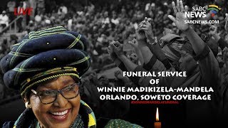 Mama Winnie MadikizelaMandela funeral coverage Johannesburg 14 April 2018 [upl. by Wilfreda]