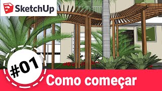 Aula 1  Paisagismo com SketchUp  Como Começar Atualizada [upl. by Initirb347]