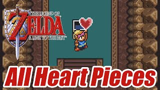 The Legend of Zelda A Link to the Past  All Heart Pieces [upl. by Ralat480]