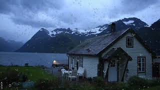 Thunderstorm Sounds by the Lake House  Thunder and Rain for Sleeping Relaxing or Study [upl. by Ahsea901]