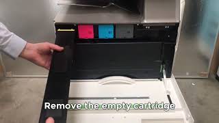 How To Replace A Toner Cartridge  Sharp MFP  30506070 [upl. by Atelokin284]