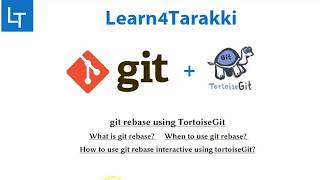 TortoiseGit Tutorial 14 git rebase basics [upl. by Eilsek]