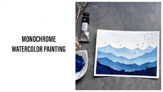 Monochrome painting  Learn to paint using a single color [upl. by Legna15]