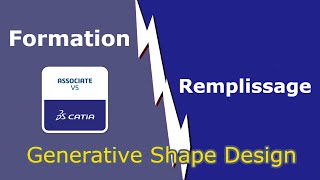 CATIA V5  Generative Shape Design  comment faire un Remplissage [upl. by Augustine]