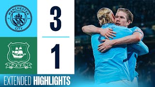 Extended Highlights  Man City 31 Plymouth  OReilly brace amp De Bruyne goal into FA Cup Quarters [upl. by Goldner]