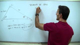 Trigonometria Teorema del seno BACHILLERATO [upl. by Yerbua]