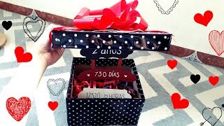 ♡ DIY ♡ CAJA PARA MI NOVIO ♡ Con letrero ♡ Erandy Paz [upl. by Ile760]