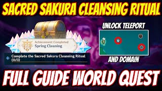 Sacred Sakura Cleansing Ritual FULL GUIDE World Quest  Genshin Impact 20 [upl. by Haliak]