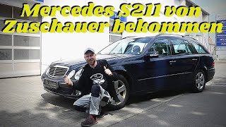 Mercedes S211 von Zuschauer bekommen😲 mit Kulanz Reparatur bei Mercedes MB Youngtimer Parts [upl. by Hsirahc219]