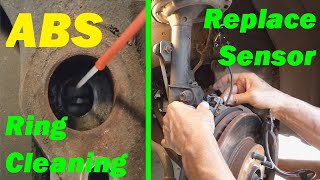 ABS Wheel Sensor Replacement amp Sensor Ring Cleaning  EASY How To [upl. by Eiclek]