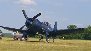 la fertéalais Corsair F4U 5N vol dessai séquence émotion [upl. by Eeroc418]