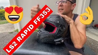 LS2 Rapid FF353 Snakes Helmet Second Impressions [upl. by Anaul]