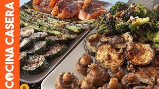 Parrillada de verduras con vinagreta [upl. by Aisitel]