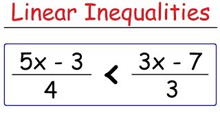 How To Solve Linear Inequalities [upl. by Nnail]