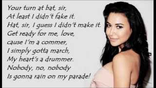 Glee  Dont Rain On My Parade Santana LYRICS [upl. by Dylan]