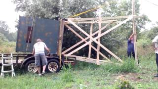 How to set up redneck MI deer blind [upl. by Ahseyi]