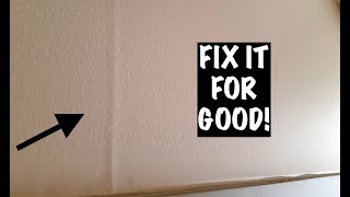 HOW TO REPAIR DRYWALL PEAKED JOINTS [upl. by Emlynne616]