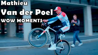 Mathieu Van der Poel  Top 10 Cycling Wow Moments [upl. by Mahan]