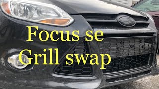 2014 Ford focus SE honeycomb grille swap [upl. by Nyletak161]