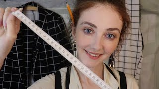 A Suit Fitting ASMR Measuring Whispering CloseUp Attention [upl. by Comfort486]