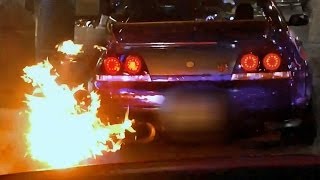 FIREShooting Nissan Skyline R33 GTR in London madness and detail [upl. by Akaya]